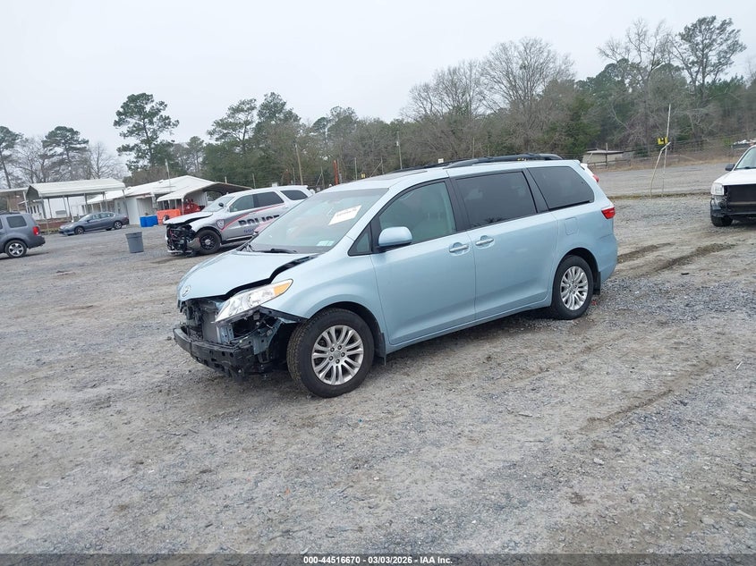 2017 Toyota Sienna VIN 5TDYZ3DC7HS874756 IAAI salvage auction — FRONT END, Salvage (South Carolina), sold $9,700 on 2026-07-31 (photo 2)