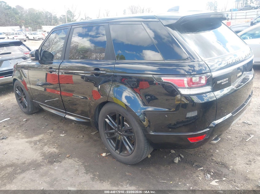 2017 Land rover Range rover sport VIN SALWR2FV7HA178369 IAAI salvage auction — FRONT END, Clear (Georgia), sold $5,450 on 2026-07-22 (photo 3)