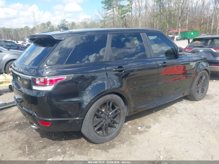 2017 Land rover Range rover sport VIN SALWR2FV7HA178369 IAAI salvage auction — FRONT END, Clear (Georgia), sold $5,450 on 2026-07-22 (photo 4)