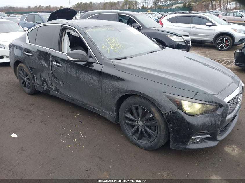 2015 Infiniti Q50 VIN JN1BV7AR1FM423982 IAAI salvage auction — RIGHT SIDE, Other, sold $25 on 2026-07-28 (photo 1)