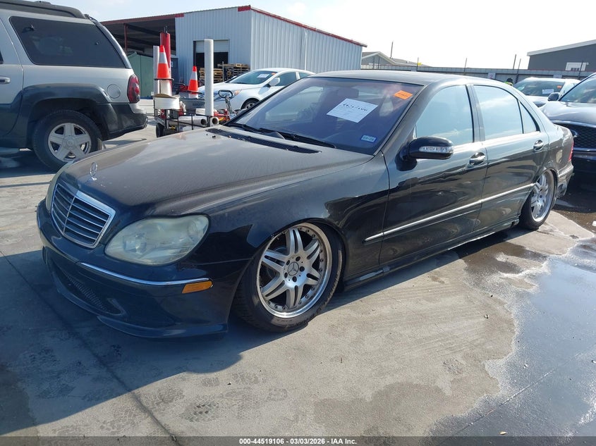 2003 Mercedes-benz S-klasse VIN WDBNG70JX3A374972 IAAI salvage auction — LEFT REAR, Original (Texas), sold $525 on 2026-07-07 (photo 2)