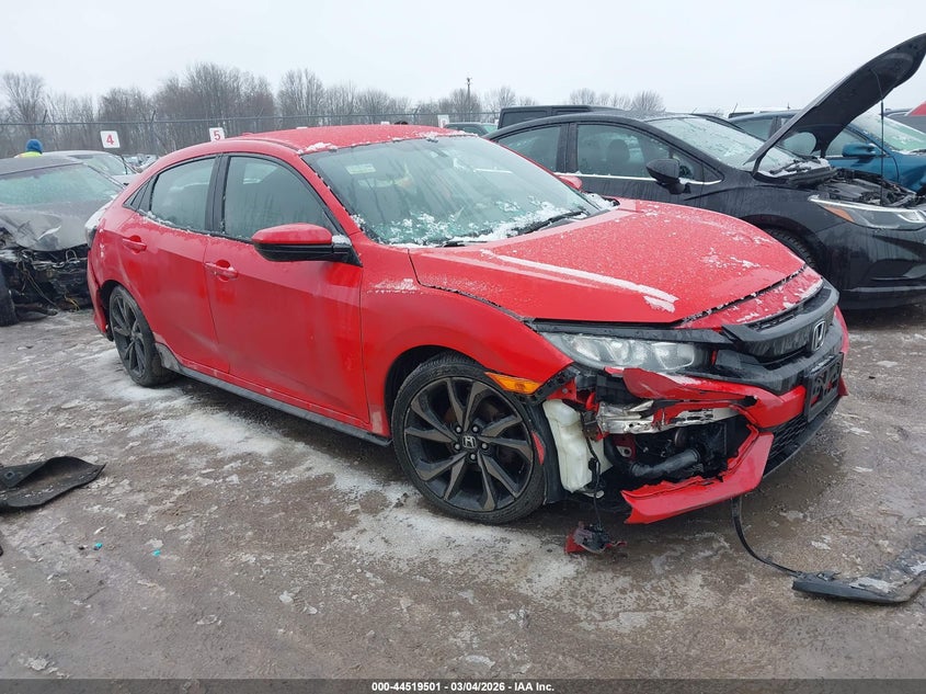 2018 Honda Civic VIN SHHFK7H46JU421937 IAAI salvage auction — RIGHT FRONT, Mv-907A (New York), sold $4,250 on 2026-09-11 (photo 1)
