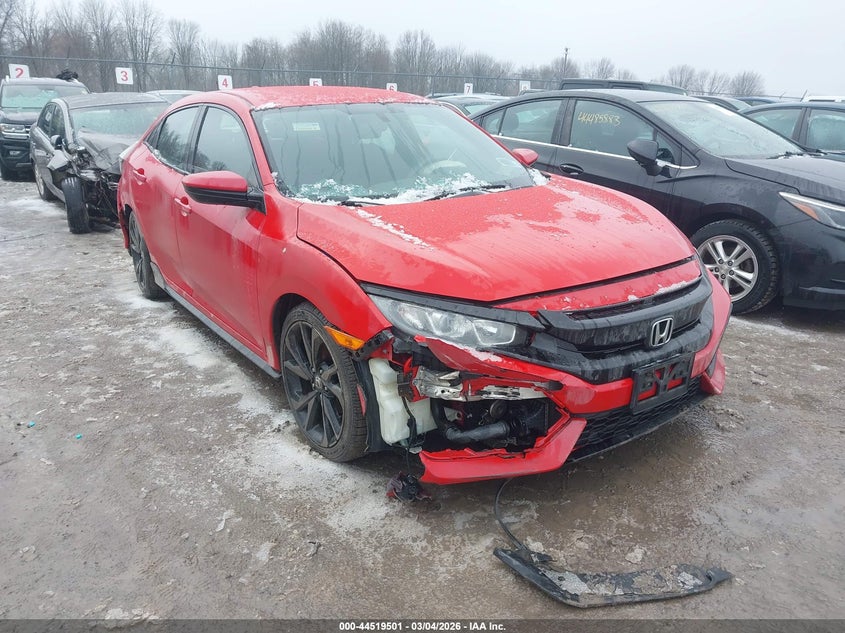 2018 Honda Civic VIN SHHFK7H46JU421937 IAAI salvage auction — RIGHT FRONT, Mv-907A (New York), sold $4,250 on 2026-09-11 (photo 6)