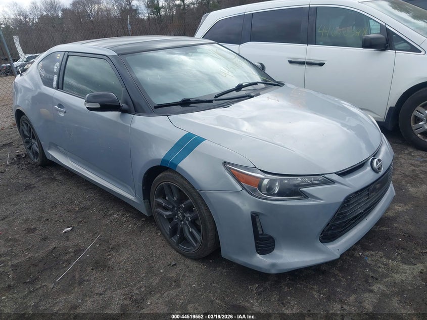 2014 Scion Tc VIN JTKJF5C72E3068758 IAAI salvage auction — ALL OVER, Salvage (Massachusetts), sold $850 on 2026-07-07 (photo 1)