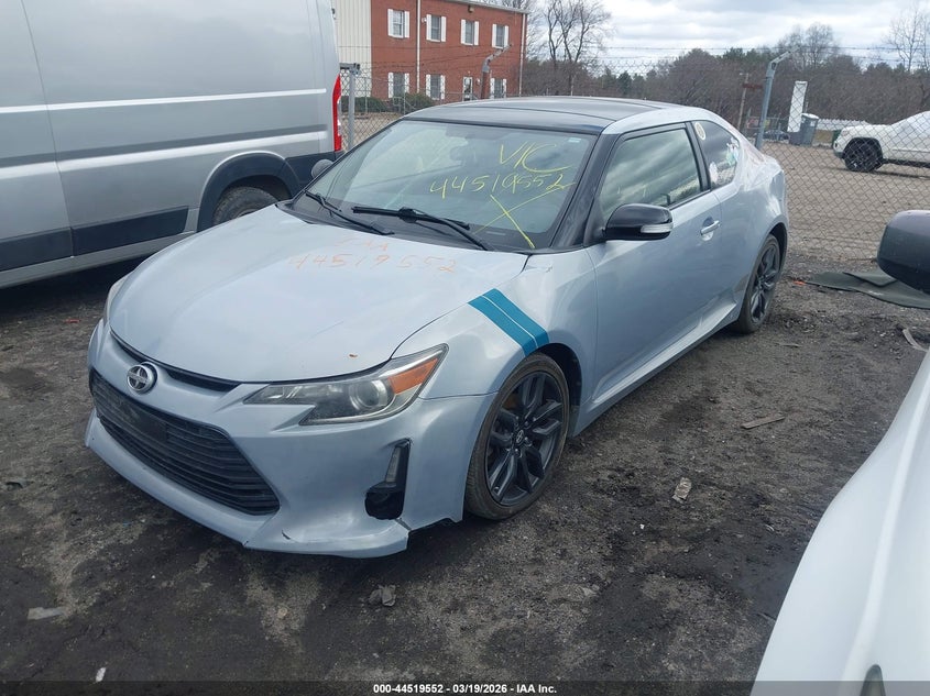 2014 Scion Tc VIN JTKJF5C72E3068758 IAAI salvage auction — ALL OVER, Salvage (Massachusetts), sold $850 on 2026-07-07 (photo 2)