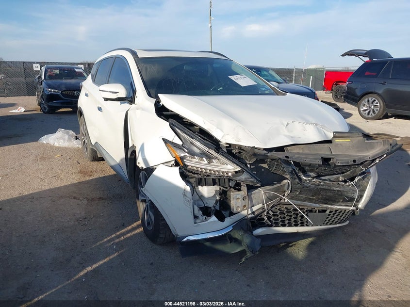 2019 Nissan Murano VIN 5N1AZ2MJ6KN157400 IAAI salvage auction — FRONT END, Salvage Title, sold $1,850 on 2026-07-31 (photo 1)
