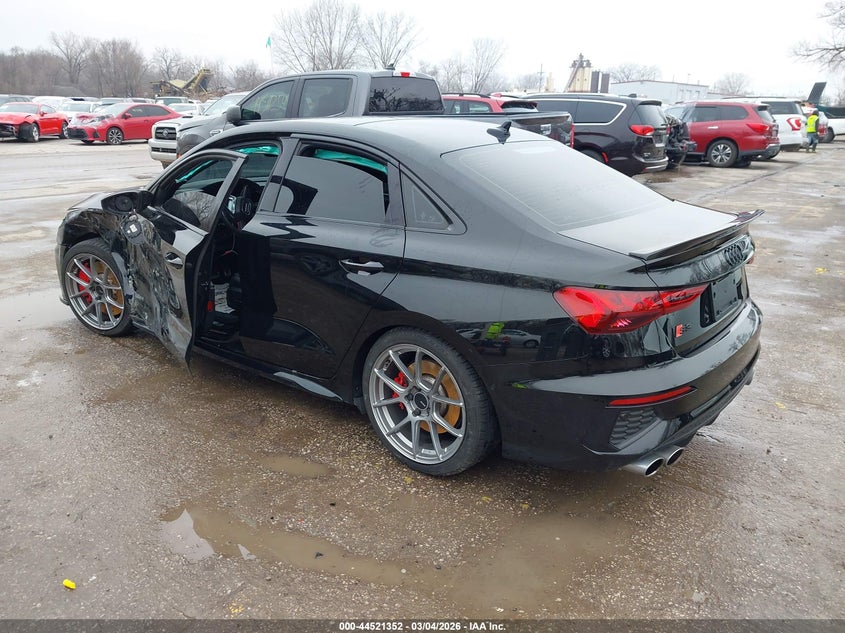 2024 Audi S3 VIN WAUH3DGY8RA042479 IAAI salvage auction — LEFT SIDE, Salvage (Kansas), sold $18,800 on 2026-07-08 (photo 3)