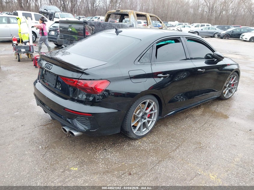 2024 Audi S3 VIN WAUH3DGY8RA042479 IAAI salvage auction — LEFT SIDE, Salvage (Kansas), sold $18,800 on 2026-07-08 (photo 4)