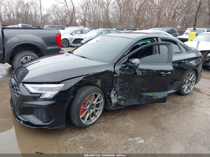 2024 Audi S3 VIN WAUH3DGY8RA042479 IAAI salvage auction — LEFT SIDE, Salvage (Kansas), sold $18,800 on 2026-07-08 (photo 6)