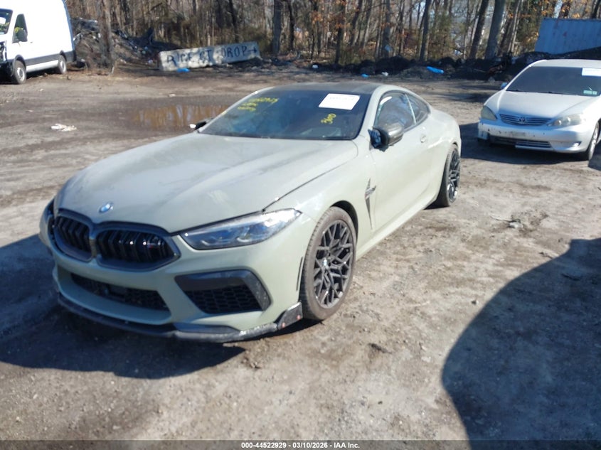 2020 BMW M8 VIN WBSAE0C04LBM08407 IAAI salvage auction — FRONT END, Salvage Title, sold $21,100 on 2026-07-10 (photo 2)