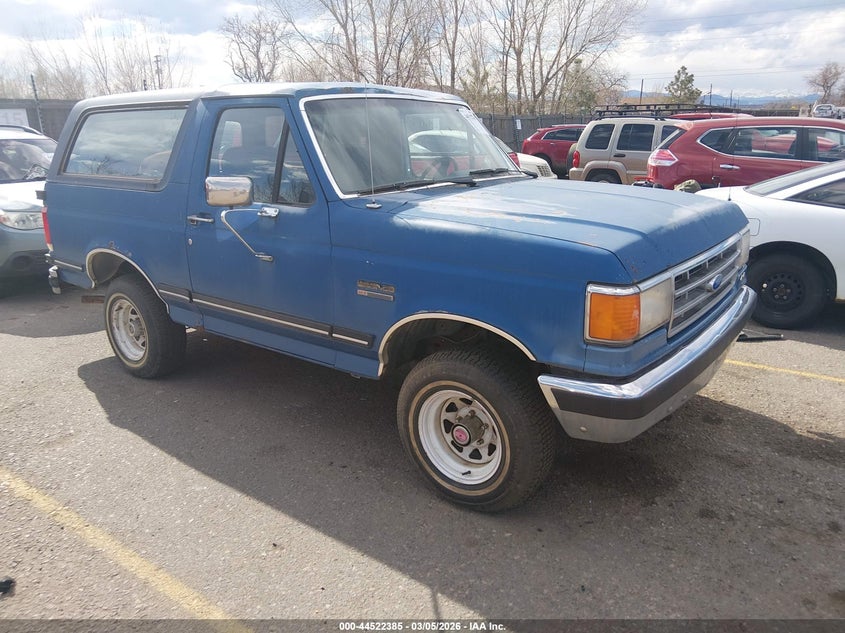 1988 Ford Bronco VIN 1FMEU15N9JLA02068 IAAI salvage auction — MECHANICAL, Bill Of Sale (Colorado), sold $750 on 2026-07-07 (photo 1)