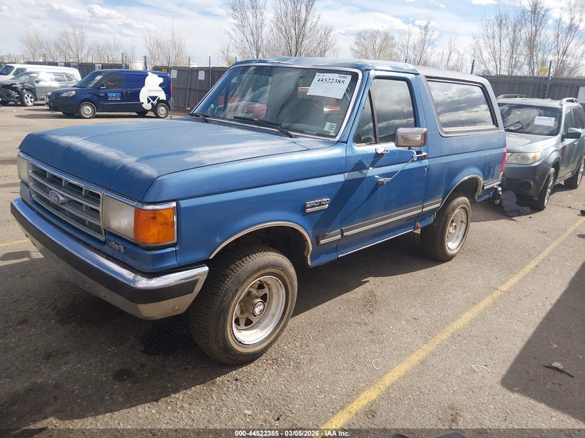 1988 Ford Bronco VIN 1FMEU15N9JLA02068 IAAI salvage auction — MECHANICAL, Bill Of Sale (Colorado), sold $750 on 2026-07-07 (photo 2)