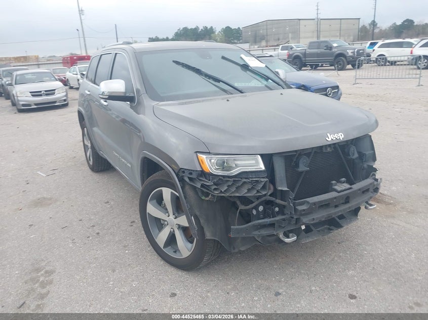 2014 Jeep Grand cherokee VIN 1C4RJECG5EC574142 IAAI salvage auction — FRONT END, Wait Title, sold $1,950 on 2026-07-22 (photo 1)