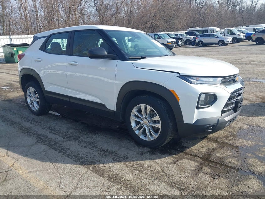 2023 Chevrolet Trailblazer VIN KL79MNSL7PB197289 IAAI salvage auction — LEFT FRONT, Salvage (Michigan), sold $4,000 on 2026-07-20 (photo 1)