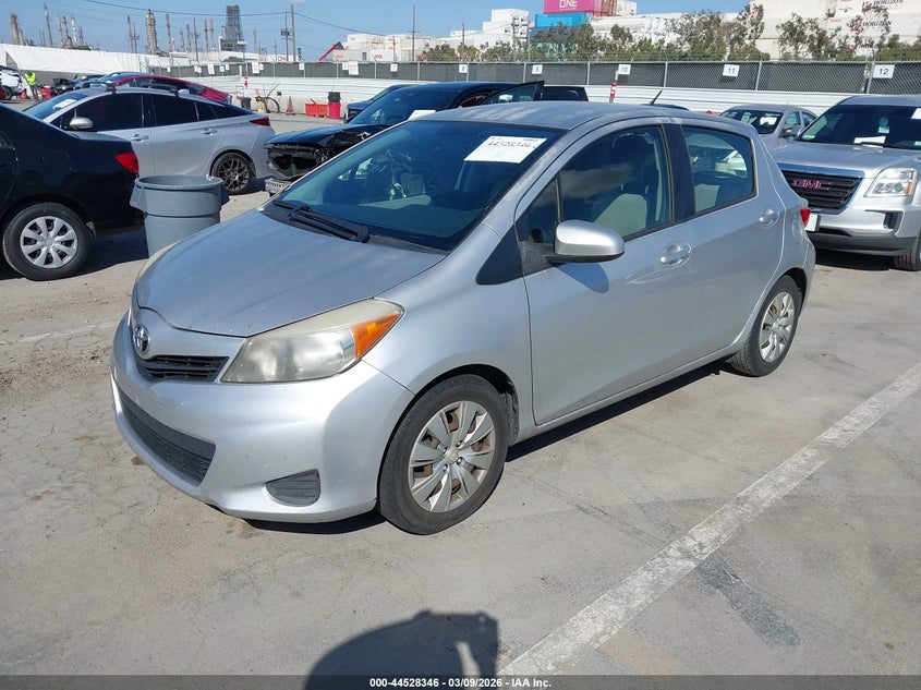 2014 Toyota Yaris VIN JTDKTUD34ED580851 IAAI salvage auction — RIGHT SIDE, Salvage Title, sold $1,400 on 2026-07-29 (photo 2)