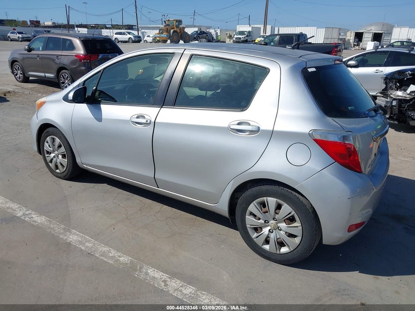 2014 Toyota Yaris VIN JTDKTUD34ED580851 IAAI salvage auction — RIGHT SIDE, Salvage Title, sold $1,400 on 2026-07-29 (photo 3)