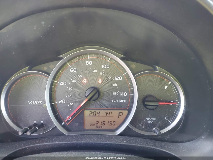 2014 Toyota Yaris VIN JTDKTUD34ED580851 IAAI salvage auction — RIGHT SIDE, Salvage Title, sold $1,400 on 2026-07-29 (photo 7)
