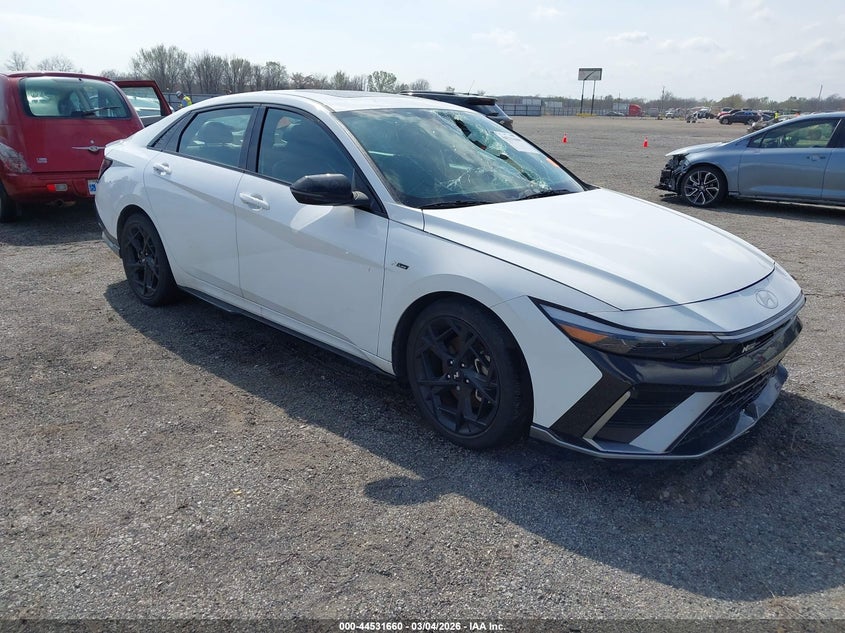 2024 Hyundai Elantra VIN KMHLR4DF4RU822973 IAAI salvage auction — BIO HAZARD, Salvage (Arkansas), sold $5,800 on 2026-07-29 (photo 1)