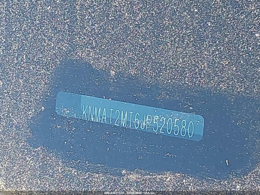 2018 Nissan Rogue VIN KNMAT2MT6JP520580 IAAI salvage auction — REAR END, Salvage (Mississippi), sold $2,350 on 2026-07-31 (photo 9)