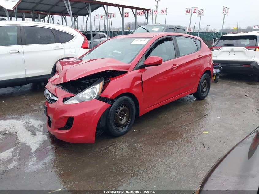 2013 Hyundai Accent VIN KMHCT5AE3DU128805 IAAI salvage auction — FRONT END, Salvage - Greater Than 75% (Maryland), sold $300 on 2026-07-09 (photo 2)