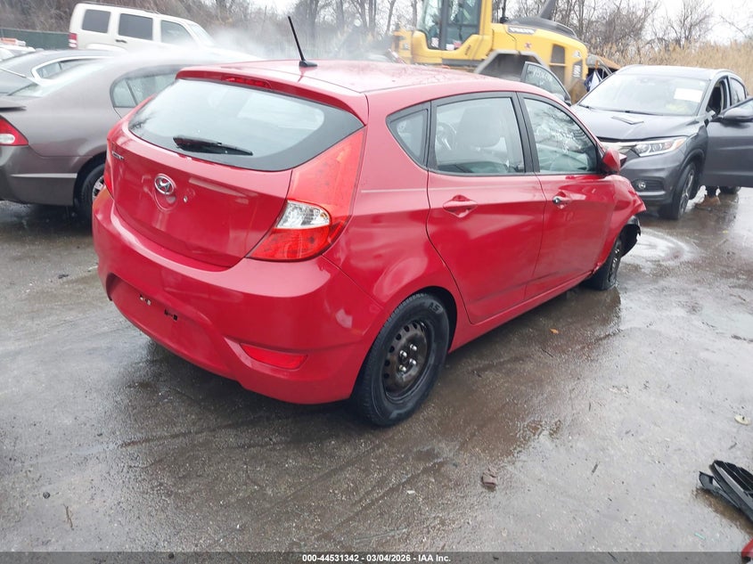 2013 Hyundai Accent VIN KMHCT5AE3DU128805 IAAI salvage auction — FRONT END, Salvage - Greater Than 75% (Maryland), sold $300 on 2026-07-09 (photo 4)