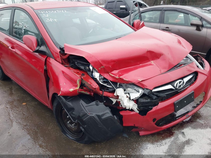 2013 Hyundai Accent VIN KMHCT5AE3DU128805 IAAI salvage auction — FRONT END, Salvage - Greater Than 75% (Maryland), sold $300 on 2026-07-09 (photo 6)