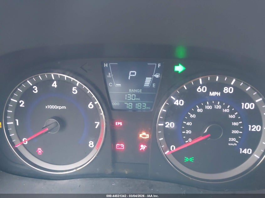 2013 Hyundai Accent VIN KMHCT5AE3DU128805 IAAI salvage auction — FRONT END, Salvage - Greater Than 75% (Maryland), sold $300 on 2026-07-09 (photo 7)