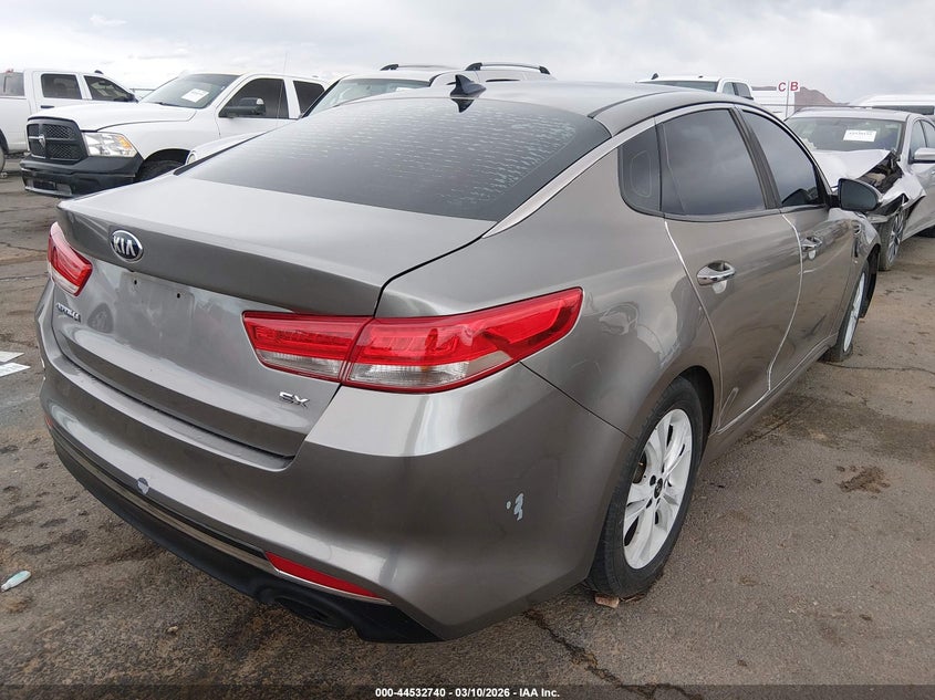 2016 Kia Optima VIN 5XXGU4L39GG046998 IAAI salvage auction — FRONT END, Salvage Title, sold $1,500 on 2026-07-15 (photo 4)