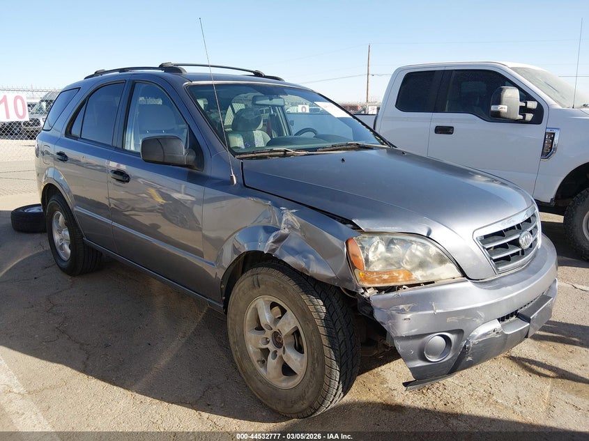 2007 Kia Sorento VIN KNDJC736975687335 IAAI salvage auction — RIGHT FRONT, Original (Texas), sold $450 on 2026-07-15 (photo 1)
