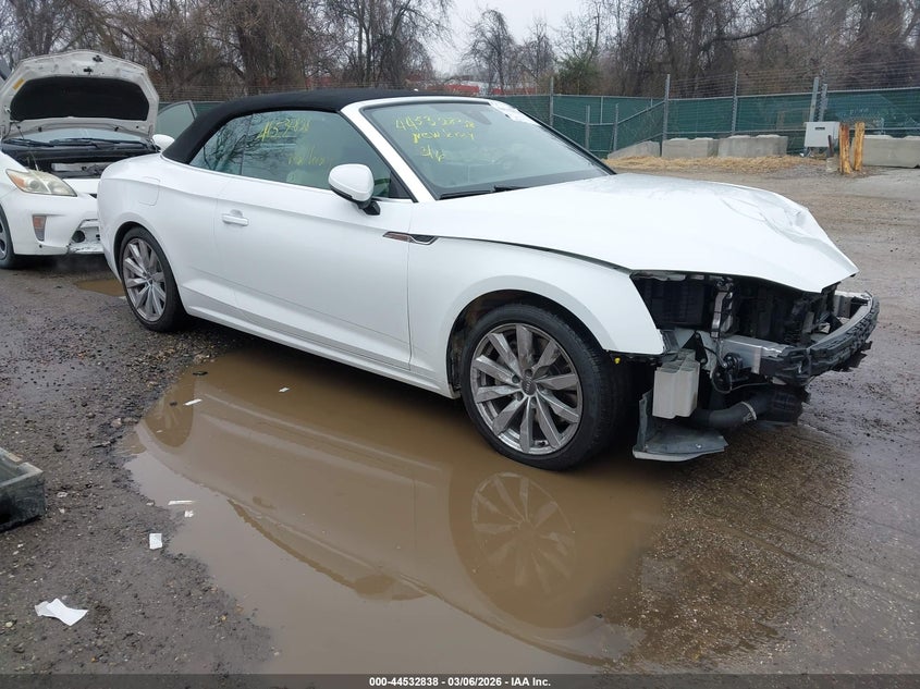 2018 Audi A5 VIN WAUWNGF52JN022056 IAAI salvage auction — FRONT END, Salvage Title, sold $4,900 on 2026-07-23 (photo 1)