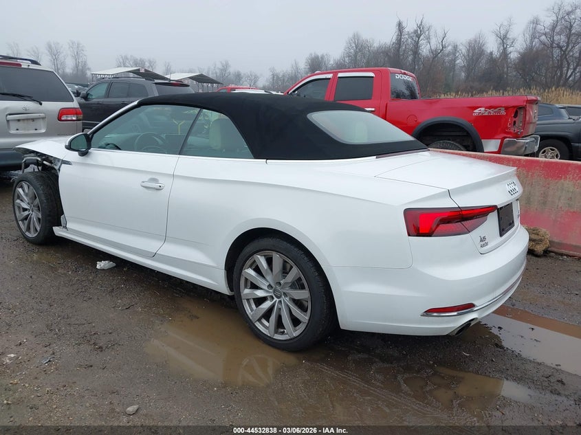 2018 Audi A5 VIN WAUWNGF52JN022056 IAAI salvage auction — FRONT END, Salvage Title, sold $4,900 on 2026-07-23 (photo 3)