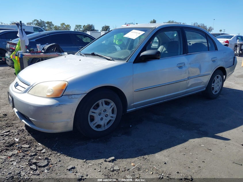 2002 Honda Civic VIN JHMES16522S001570 IAAI salvage auction — REAR END, Salvage (California), sold $450 on 2026-07-16 (photo 2)