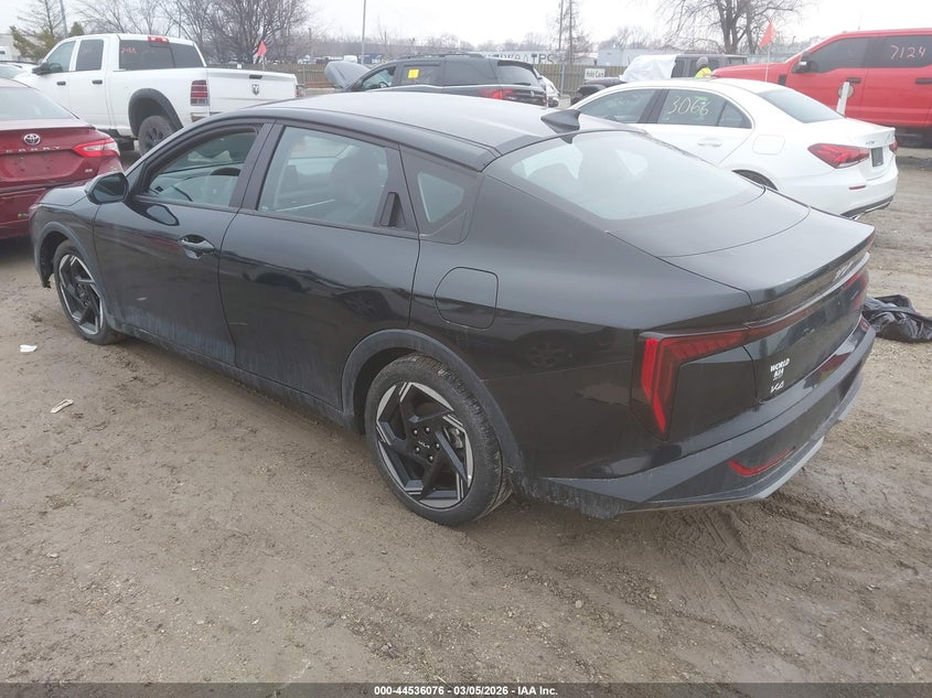 2025 Kia K4 VIN 3KPFU4DE6SE014474 IAAI salvage auction — LEFT FRONT, Clear (Illinois), sold $7,550 on 2026-08-18 (photo 3)
