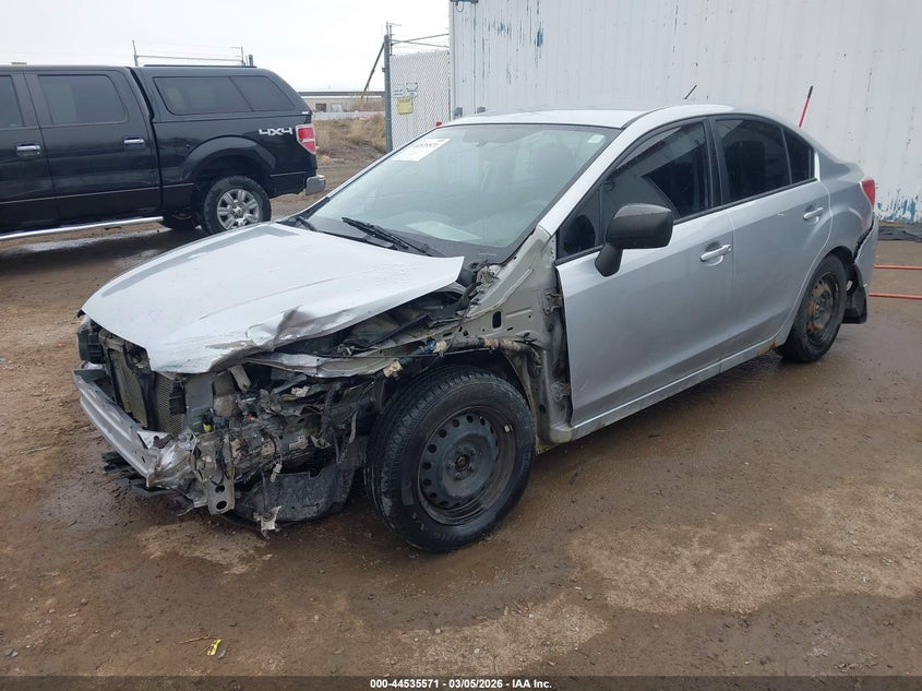 2012 Subaru Impreza VIN JF1GJAA6XCH019123 IAAI salvage auction — LEFT FRONT, Salvage (Montana), sold $375 on 2026-07-08 (photo 2)