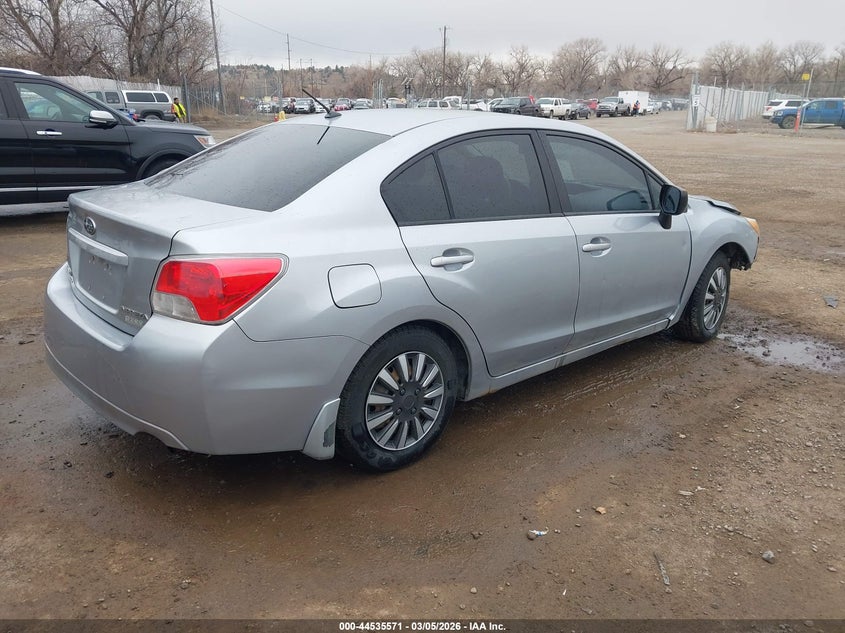 2012 Subaru Impreza VIN JF1GJAA6XCH019123 IAAI salvage auction — LEFT FRONT, Salvage (Montana), sold $375 on 2026-07-08 (photo 4)