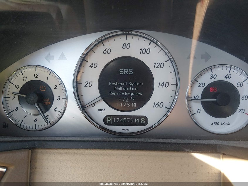2008 Mercedes-benz E-klasse VIN WDBUF56X88B350914 IAAI salvage auction — LEFT FRONT, Original (Kentucky), sold $175 on 2026-08-11 (photo 7)
