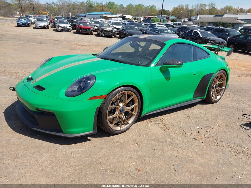 2022 Porsche 911 VIN WP0AC2A98NS268150 IAAI salvage auction — THEFT, Salvage (South Carolina), sold $157,000 on 2026-07-20 (photo 2)