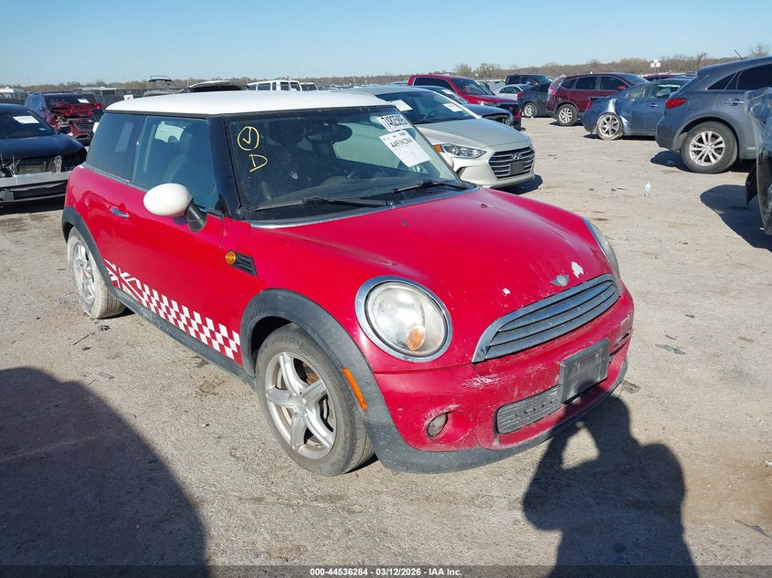2012 Mini Cooper VIN WMWSU3C5XCT185843 IAAI salvage auction — LEFT REAR, Salvage (Texas), sold $225 on 2026-08-11 (photo 1)