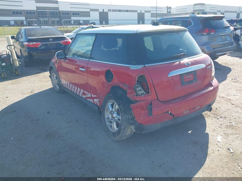2012 Mini Cooper VIN WMWSU3C5XCT185843 IAAI salvage auction — LEFT REAR, Salvage (Texas), sold $225 on 2026-08-11 (photo 3)