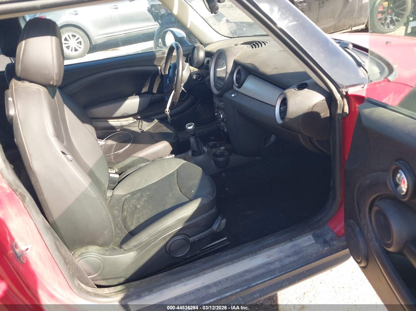 2012 Mini Cooper VIN WMWSU3C5XCT185843 IAAI salvage auction — LEFT REAR, Salvage (Texas), sold $225 on 2026-08-11 (photo 5)