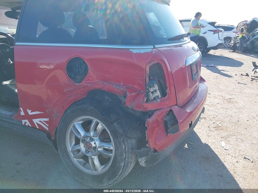2012 Mini Cooper VIN WMWSU3C5XCT185843 IAAI salvage auction — LEFT REAR, Salvage (Texas), sold $225 on 2026-08-11 (photo 6)
