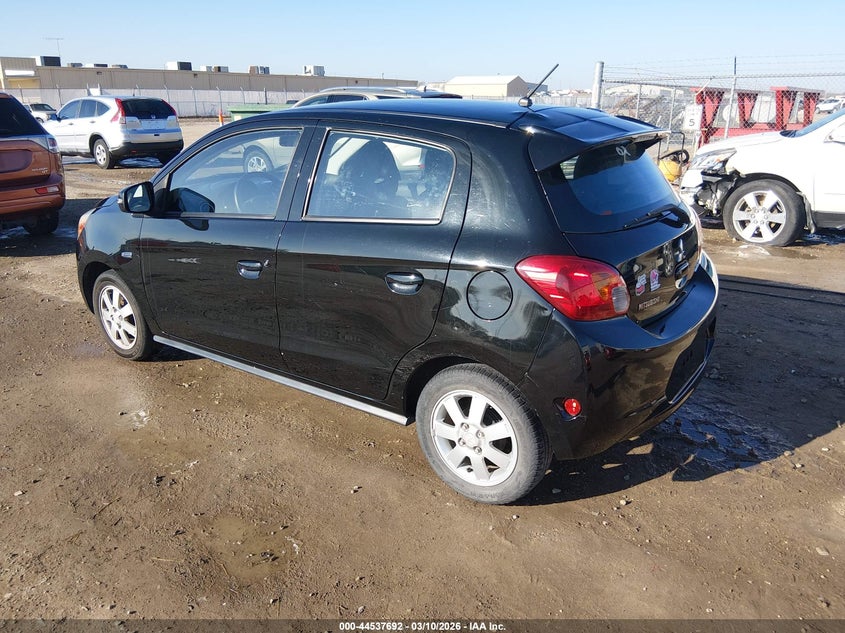2015 Mitsubishi Mirage VIN ML32A4HJ5FH054952 IAAI salvage auction — HAIL, Clear (Kansas), sold $1,050 on 2026-07-08 (photo 3)