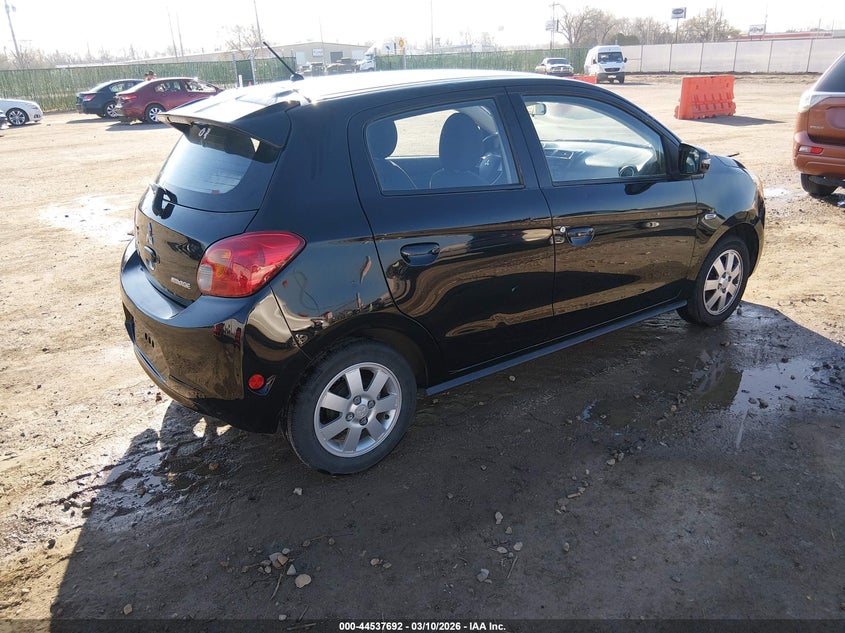 2015 Mitsubishi Mirage VIN ML32A4HJ5FH054952 IAAI salvage auction — HAIL, Clear (Kansas), sold $1,050 on 2026-07-08 (photo 4)