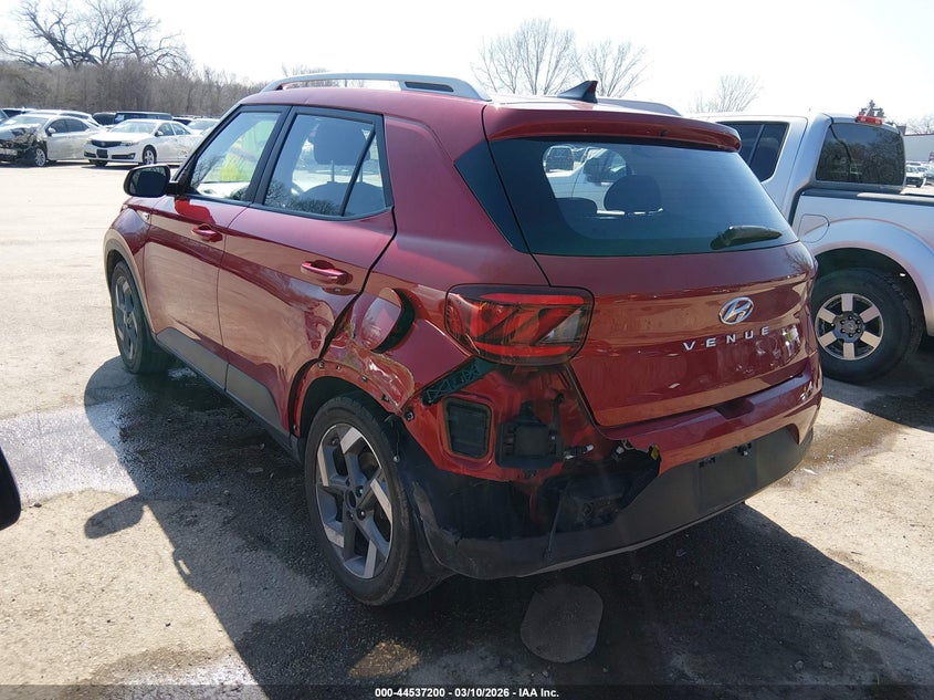 2022 Hyundai Venue VIN KMHRC8A38NU182872 IAAI salvage auction — LEFT REAR, Salvage Title, sold $3,475 on 2026-07-22 (photo 3)