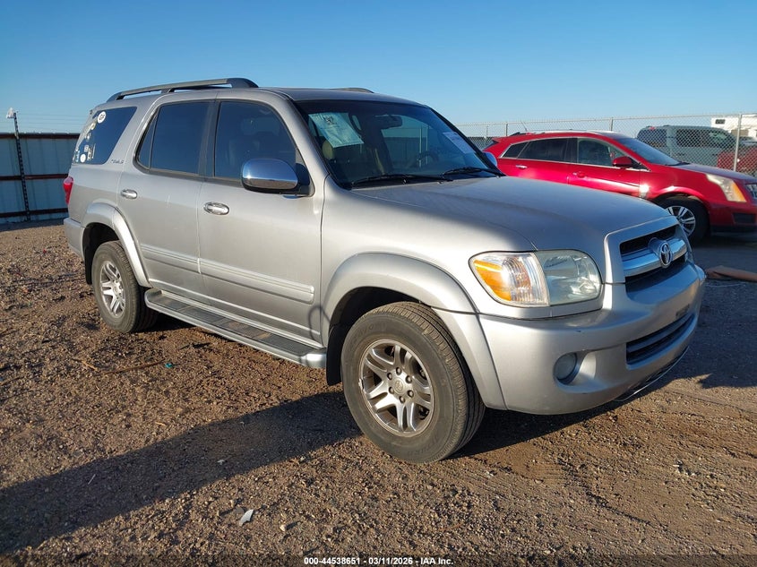 2007 Toyota Sequoia VIN 5TDBT48A77S288630 IAAI salvage auction — ALL OVER, Original (Texas), sold $1,350 on 2026-07-29 (photo 1)