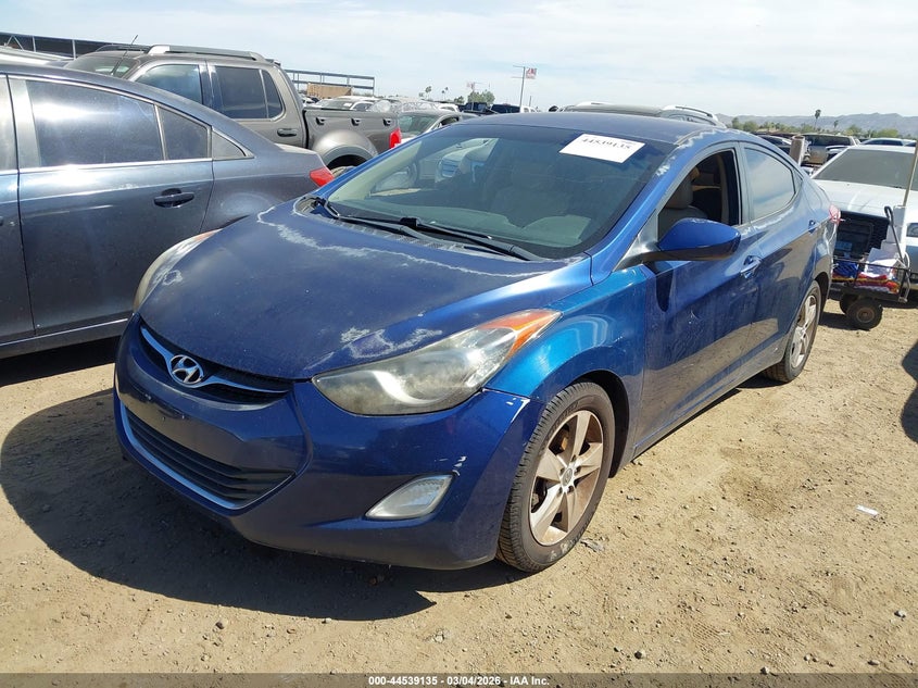 2013 Hyundai Elantra VIN KMHDH4AE3DU809515 IAAI salvage auction — MECHANICAL, Salvage Title, sold $300 on 2026-07-28 (photo 2)