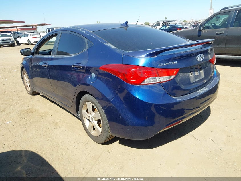 2013 Hyundai Elantra VIN KMHDH4AE3DU809515 IAAI salvage auction — MECHANICAL, Salvage Title, sold $300 on 2026-07-28 (photo 3)