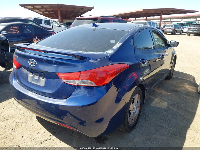 2013 Hyundai Elantra VIN KMHDH4AE3DU809515 IAAI salvage auction — MECHANICAL, Salvage Title, sold $300 on 2026-07-28 (photo 4)