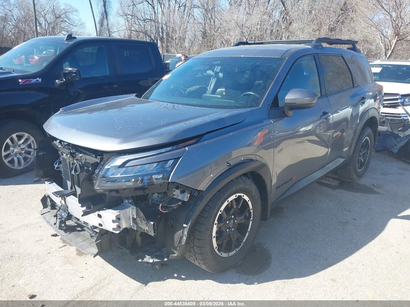2025 Nissan Pathfinder VIN 5N1DR3BD5SC244605 IAAI salvage auction — RIGHT FRONT, Clear (Kansas), sold $9,150 on 2026-07-29 (photo 2)