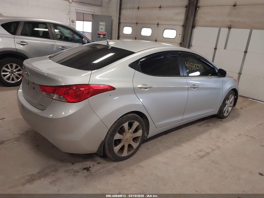 2013 Hyundai Elantra VIN KMHDH4AE6DU614394 IAAI salvage auction — RIGHT SIDE, Clear (Wisconsin), sold $1,175 on 2026-07-15 (photo 4)